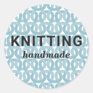 Sticker Rond Tricot fait main. Fournitures artisanales de Croch