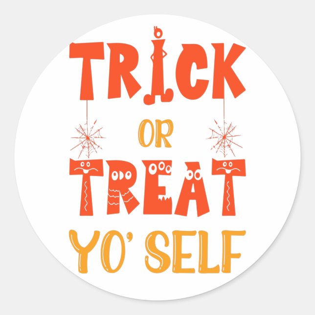 Sticker Rond Tricoter ou se faire plaisir (Devant)