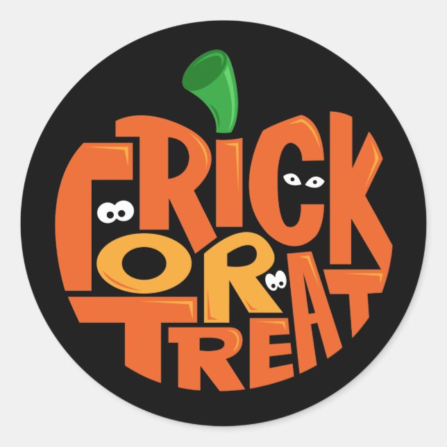 Sticker Rond Tricoter ou traiter (Devant)