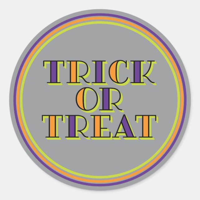 Sticker Rond Tricoter ou traiter (Devant)