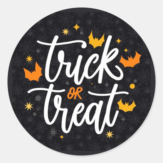 Sticker Rond Tricoter ou traiter (Devant)