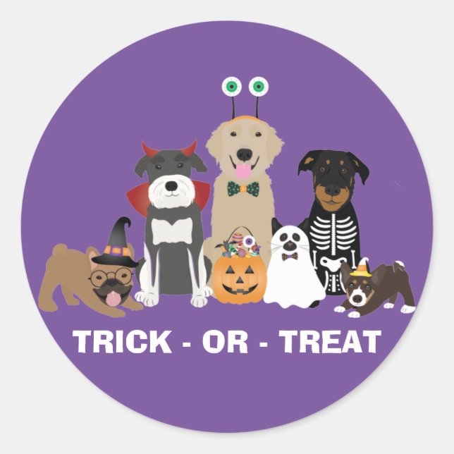 Sticker Rond Tricoter Ou Traiter Les Animaux De Compagnie Costu (Devant)