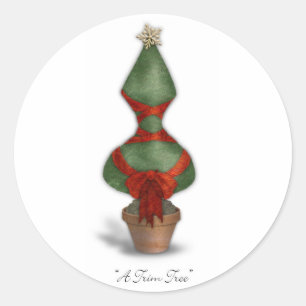 Sticker Rond Trim Tree Corset Christmas