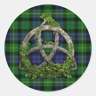 Sticker Rond Trinity Knot MacBride Et Tartan Celtique