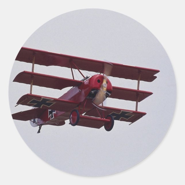 Sticker Rond Triplan Fokker DR1 (Devant)