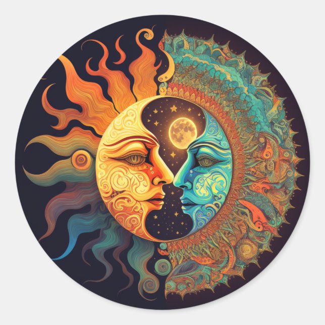 Sticker Rond Tripper Sun&Moon (Devant)