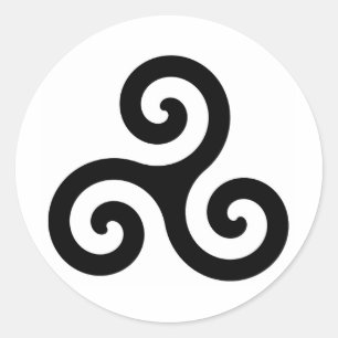 Sticker Rond Triskele