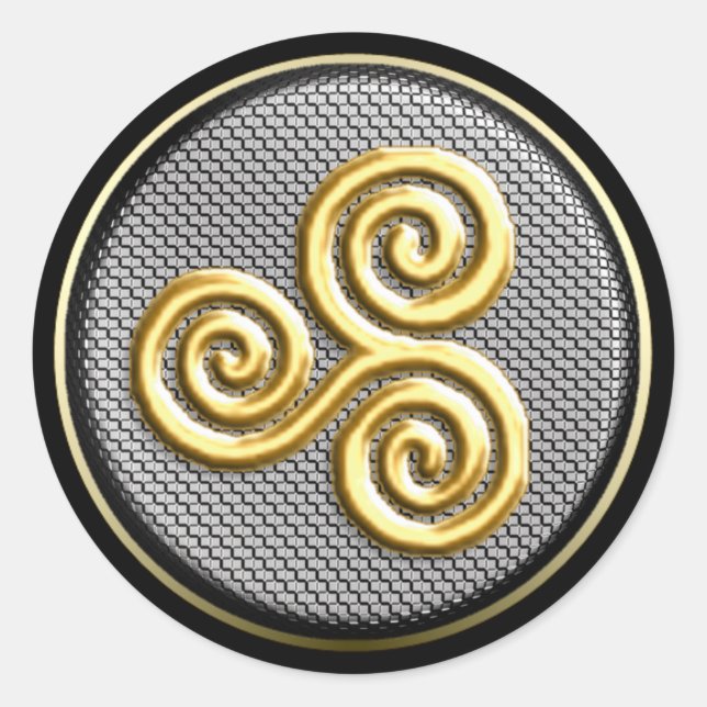 Sticker Rond Triskele (Devant)