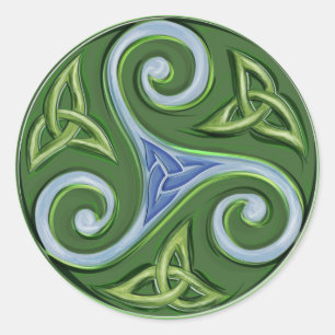 Sticker Rond Triskelle