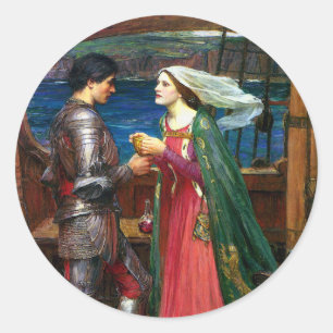 Sticker Rond Tristan et Iseult, vers 1916 par John Waterhouse