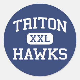 Sticker Rond Triton - faucons - haut - Erwin la Caroline du