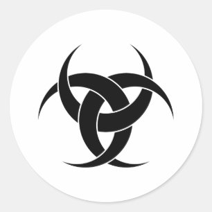 Sticker Rond Trois Crescents