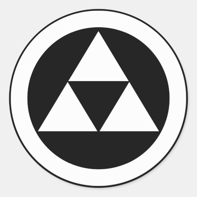 Sticker Rond Trois échelles en cercle (Devant)