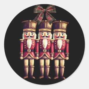 Sticker Rond Trois noix de cou Rouge Classic Stic Rond
