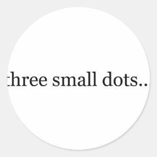Sticker Rond trois petits points