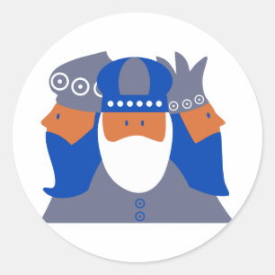 Sticker Rond Trois rois