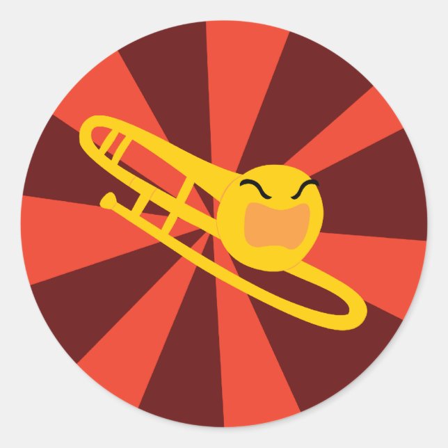 Sticker Rond Trombone (Devant)