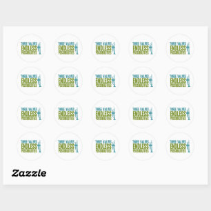 Sticker Rond Trompette - Trois Valves, Possibilités Interminabl