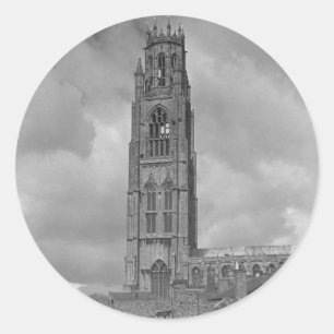 Sticker Rond Tronçon et rivière Welland, le Lincolnshire de