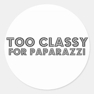 Sticker Rond Trop Classique Pour Paparazzi