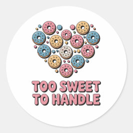 Sticker Rond Trop doux à manipuler | Enfants Donut