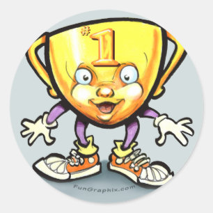 Sticker Rond Trophée