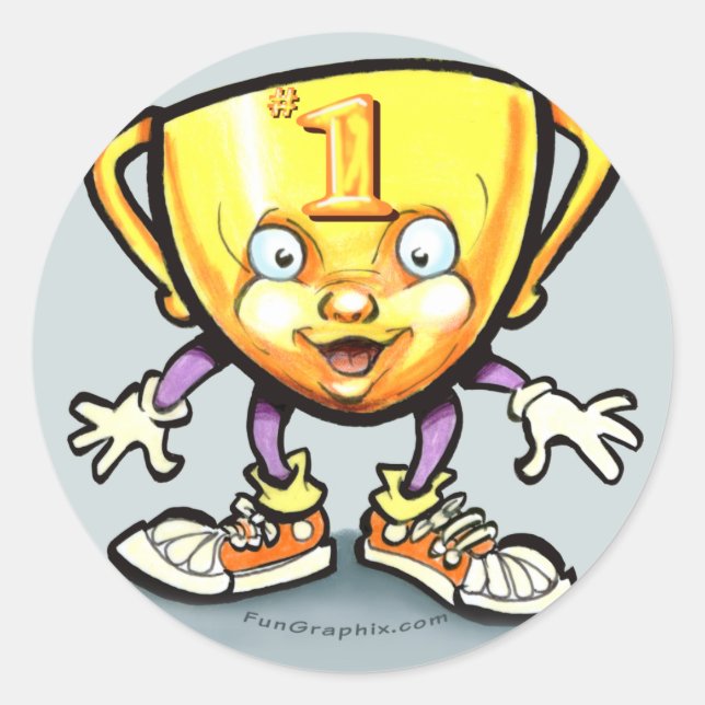 Sticker Rond Trophée (Devant)