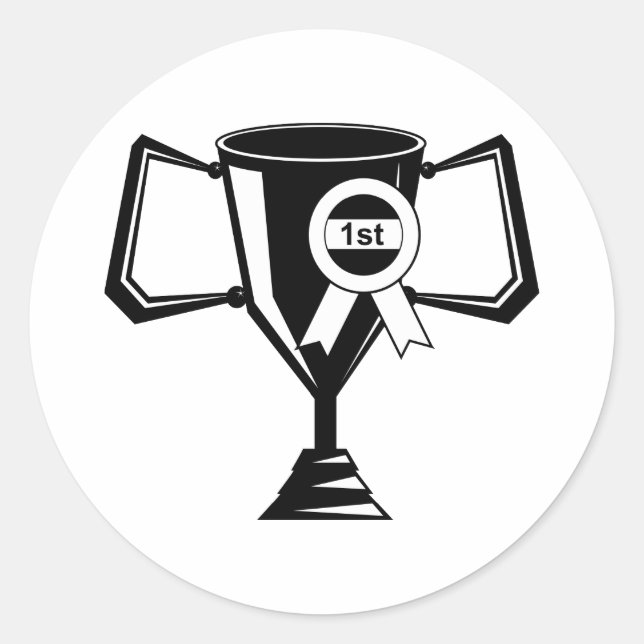 Sticker Rond Trophée des gagnants (Devant)