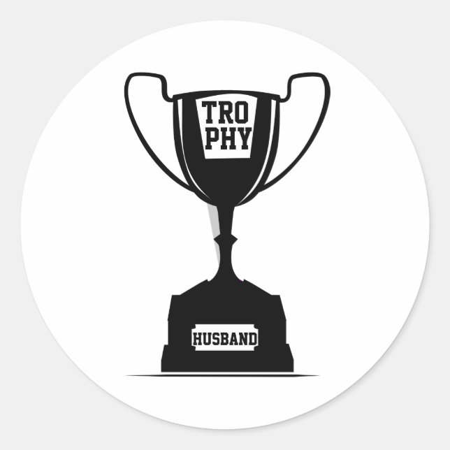 Sticker Rond Trophée Mari (Devant)