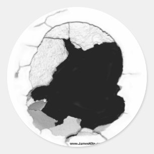 Sticker Rond Trou en un