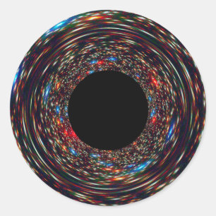 Sticker Rond Trou noir supermassif