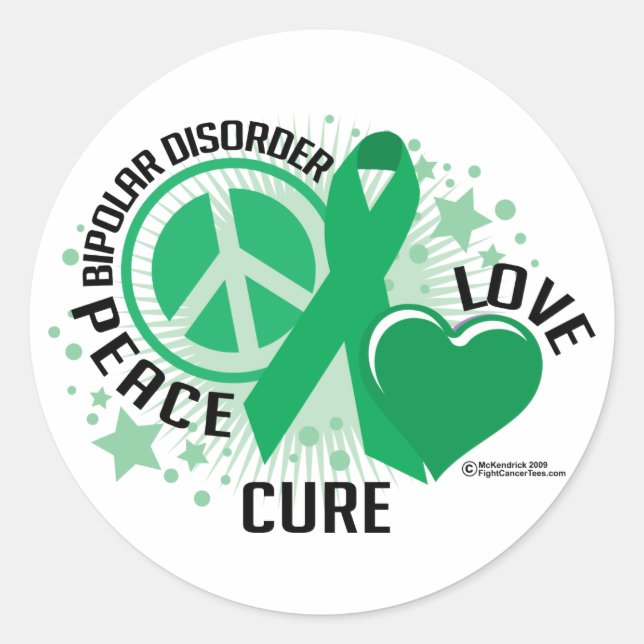 Sticker Rond Trouble bipolaire PLC (Devant)