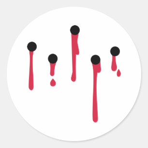 Sticker Rond Trous de balle