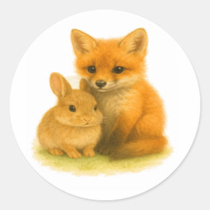 Sticker Rond Trousse Fox & Buddy Buddies