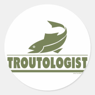 Sticker Rond Trout fishing