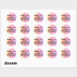 Sticker Rond Trouver la paix
