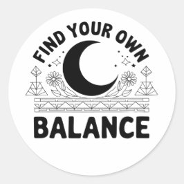 Sticker Rond Trouver votre propre solde