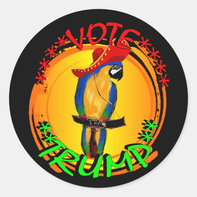 STICKER ROND TRUMP (Devant)