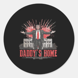 Sticker Rond Trump 2024 Reprendre l'Amérique à la maison de pap