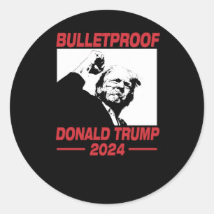 Sticker Rond Trump 2024 Trump Rally Trump Ear Donald Trump Pres