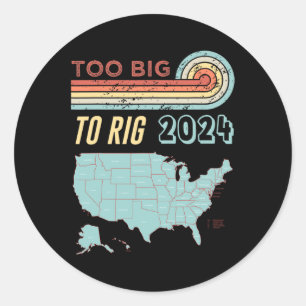 Sticker Rond Trump 2024 : Une citation amusante de Trump
