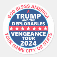 Trump 2024 Vengeance Tour Déplorable Politique