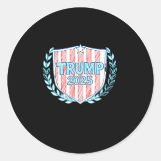Sticker Rond Trump 2025 4