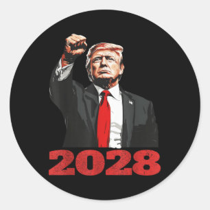 Sticker Rond Trump 2028 Shirt Vote Donald Trump 28