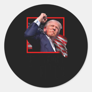 Sticker Rond Trump combat les combattants partisans américains