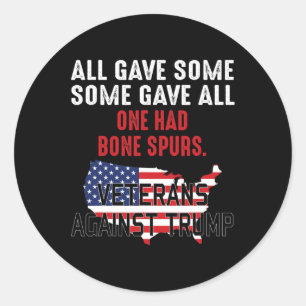 Sticker Rond Trump contre Trump