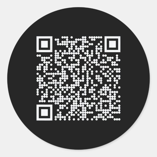Sticker Rond Trump Dance Qr Funny 45 47 Président Code de danse (Devant)