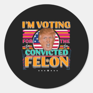 Sticker Rond Trump Élections américaines de 2024 : un vote cond