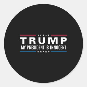 Sticker Rond Trump est innocent de reprendre l'Amérique en 2024