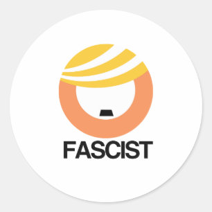 Sticker Rond Trump est un fasciste